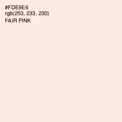 #FDE9E6 - Fair Pink Color Image