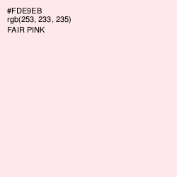 #FDE9EB - Fair Pink Color Image