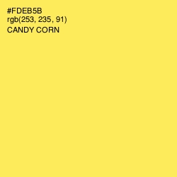 #FDEB5B - Candy Corn Color Image