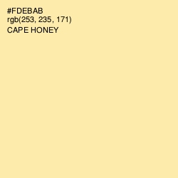 #FDEBAB - Cape Honey Color Image