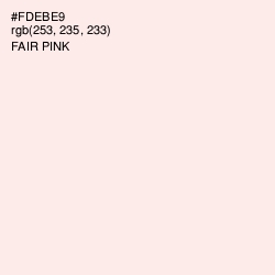 #FDEBE9 - Fair Pink Color Image