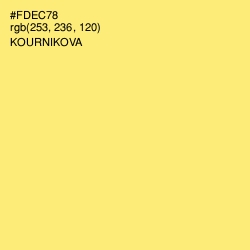 #FDEC78 - Kournikova Color Image