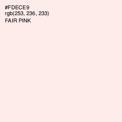 #FDECE9 - Fair Pink Color Image