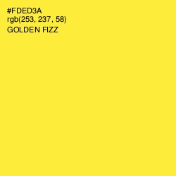 #FDED3A - Golden Fizz Color Image