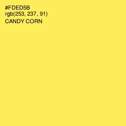 #FDED5B - Candy Corn Color Image