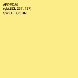 #FDED89 - Sweet Corn Color Image