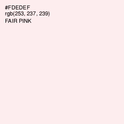 #FDEDEF - Fair Pink Color Image