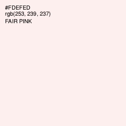 #FDEFED - Fair Pink Color Image