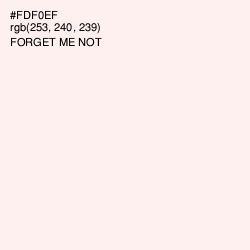 #FDF0EF - Forget Me Not Color Image