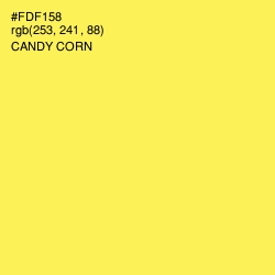 #FDF158 - Candy Corn Color Image