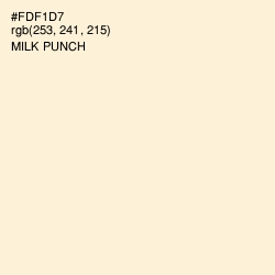 #FDF1D7 - Milk Punch Color Image