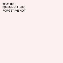 #FDF1EF - Forget Me Not Color Image