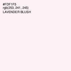 #FDF1F5 - Lavender blush Color Image