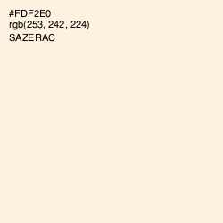 #FDF2E0 - Sazerac Color Image