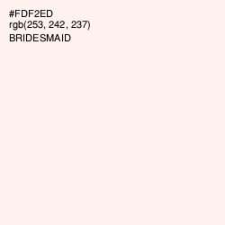 #FDF2ED - Bridesmaid Color Image