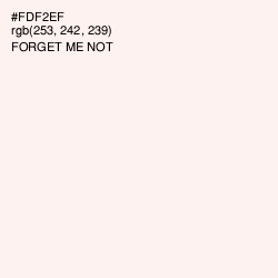 #FDF2EF - Forget Me Not Color Image