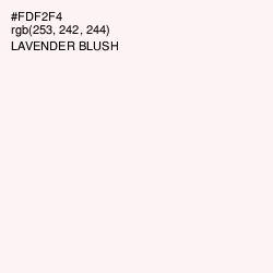 #FDF2F4 - Lavender blush Color Image