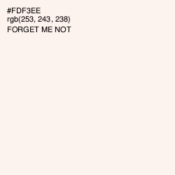 #FDF3EE - Forget Me Not Color Image