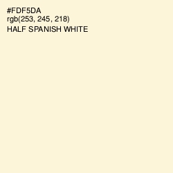#FDF5DA - Half Spanish White Color Image