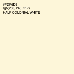 #FDF6D9 - Half Spanish White Color Image