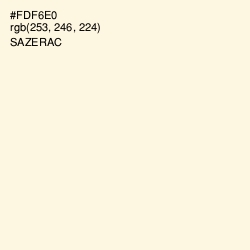 #FDF6E0 - Sazerac Color Image