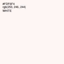 #FDF6F4 - Rose White Color Image