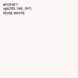 #FDF6F7 - Rose White Color Image