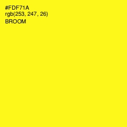 #FDF71A - Broom Color Image