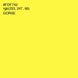 #FDF742 - Gorse Color Image