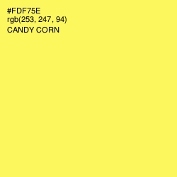 #FDF75E - Candy Corn Color Image