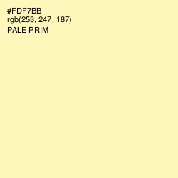 #FDF7BB - Pale Prim Color Image