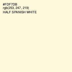 #FDF7DB - Half Spanish White Color Image