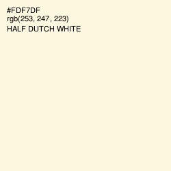 #FDF7DF - Half Dutch White Color Image