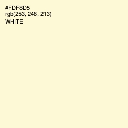 #FDF8D5 - Baja White Color Image