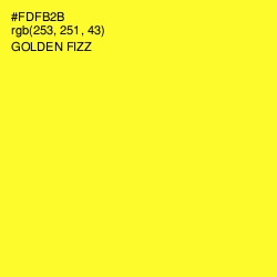 #FDFB2B - Golden Fizz Color Image