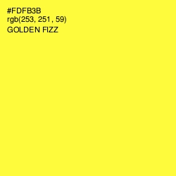 #FDFB3B - Golden Fizz Color Image