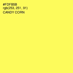 #FDFB5B - Candy Corn Color Image