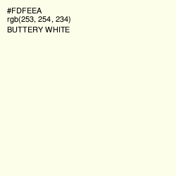 #FDFEEA - Buttery White Color Image