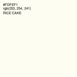 #FDFEF1 - Rice Cake Color Image
