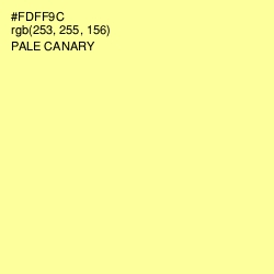 #FDFF9C - Pale Canary Color Image