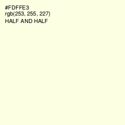 #FDFFE3 - Half and Half Color Image