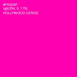 #FE00AF - Hollywood Cerise Color Image