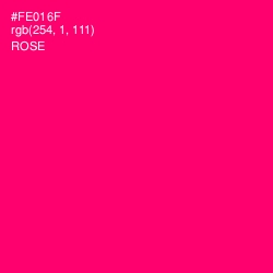 #FE016F - Rose Color Image