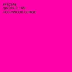 #FE02A8 - Hollywood Cerise Color Image