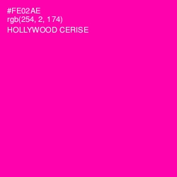 #FE02AE - Hollywood Cerise Color Image