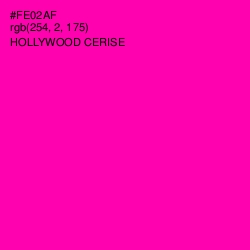 #FE02AF - Hollywood Cerise Color Image