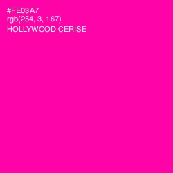 #FE03A7 - Hollywood Cerise Color Image