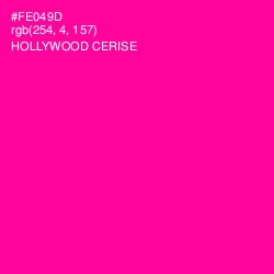 #FE049D - Hollywood Cerise Color Image