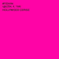 #FE04A4 - Hollywood Cerise Color Image