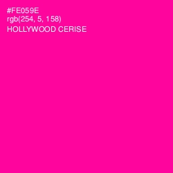 #FE059E - Hollywood Cerise Color Image